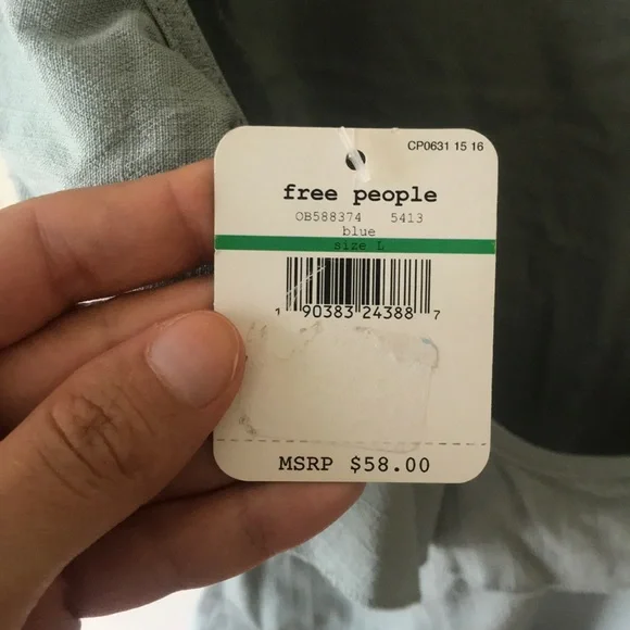 Free People Turquoise Bodysuit - Picture 4 of 4